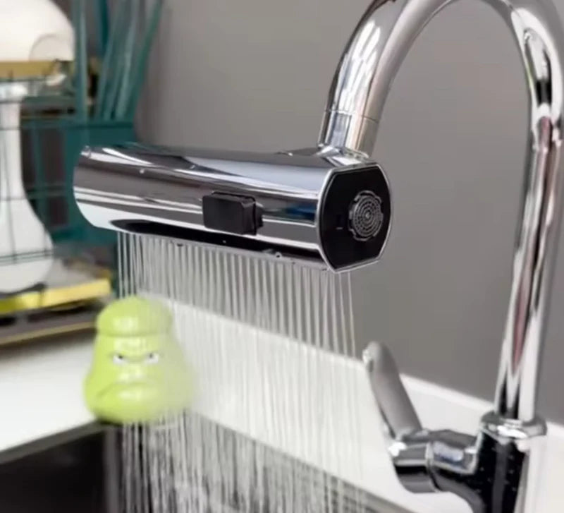 Grifo Llave 360° cascada 4 modos